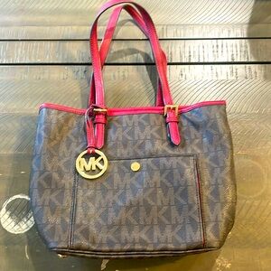 Michael Kors Brown & Red Purse